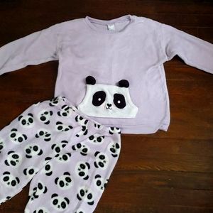 Long sleeve panda Pajamas